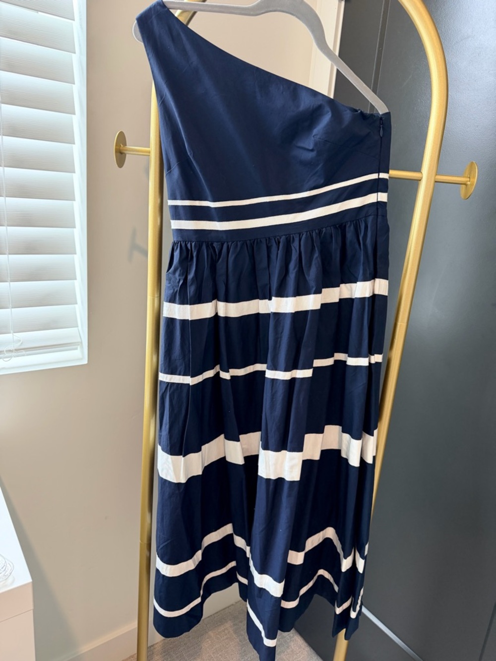 J. Crew Navy Strapless Dress NWT